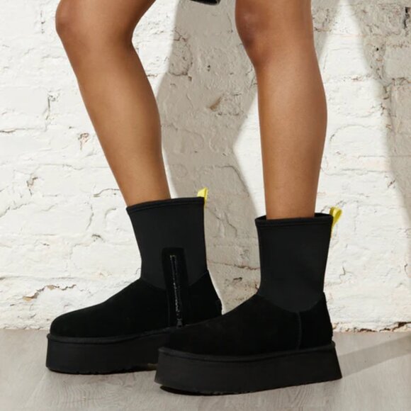 NWOB UGG Classic Dipper BLACK Size 8 - Picture 1 of 10